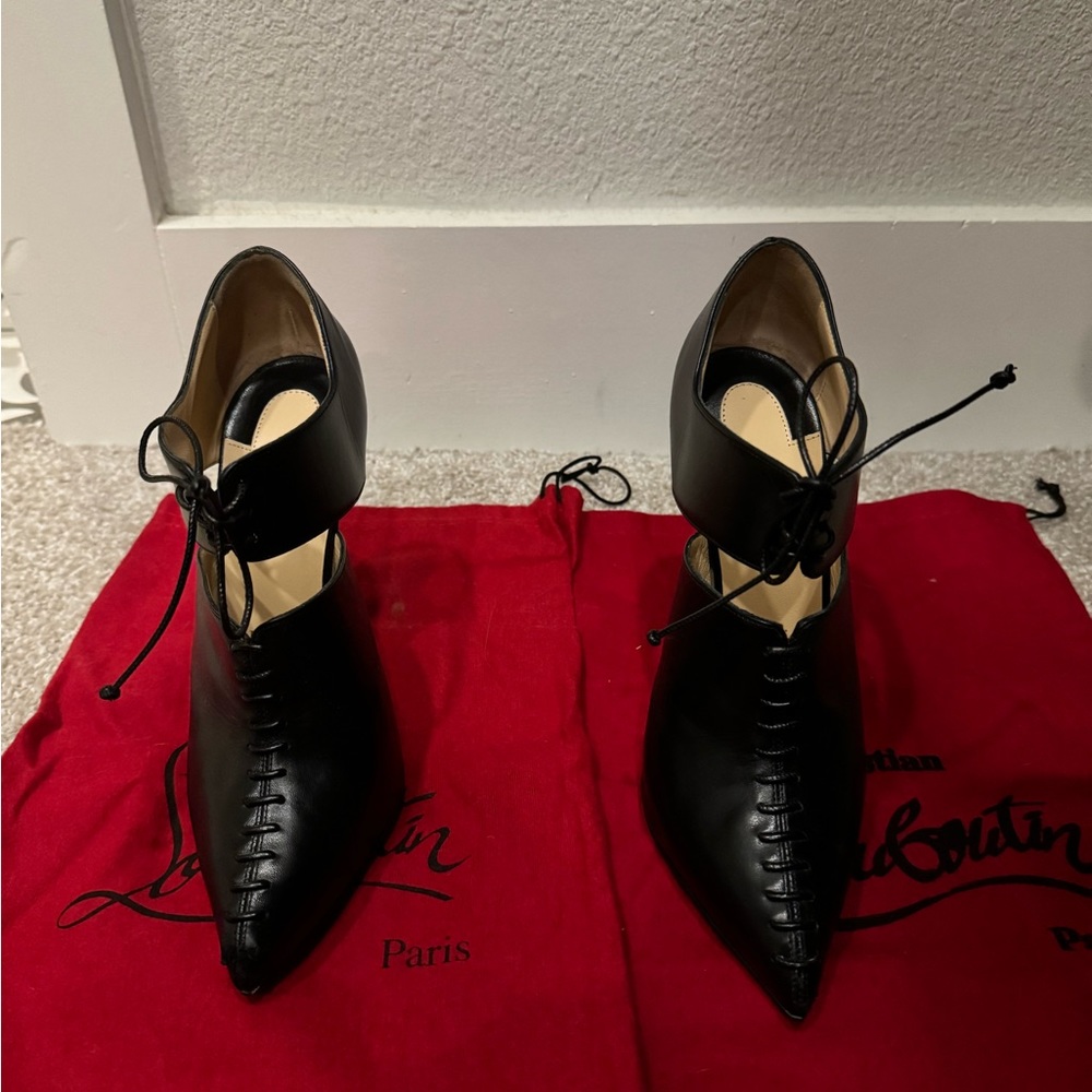 Christian Louboutin Corsita Booties Ankle Lace-Up Boots